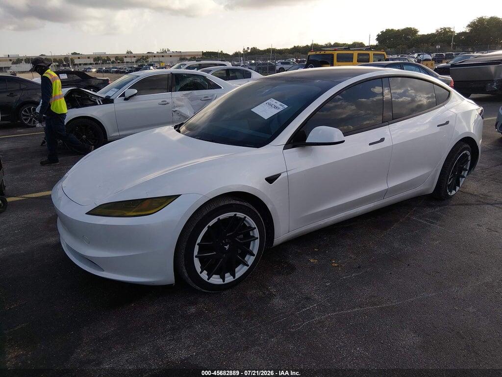 5YJ3E1EA2SF936423 2025 TESLA MODEL 3 photo no. 2