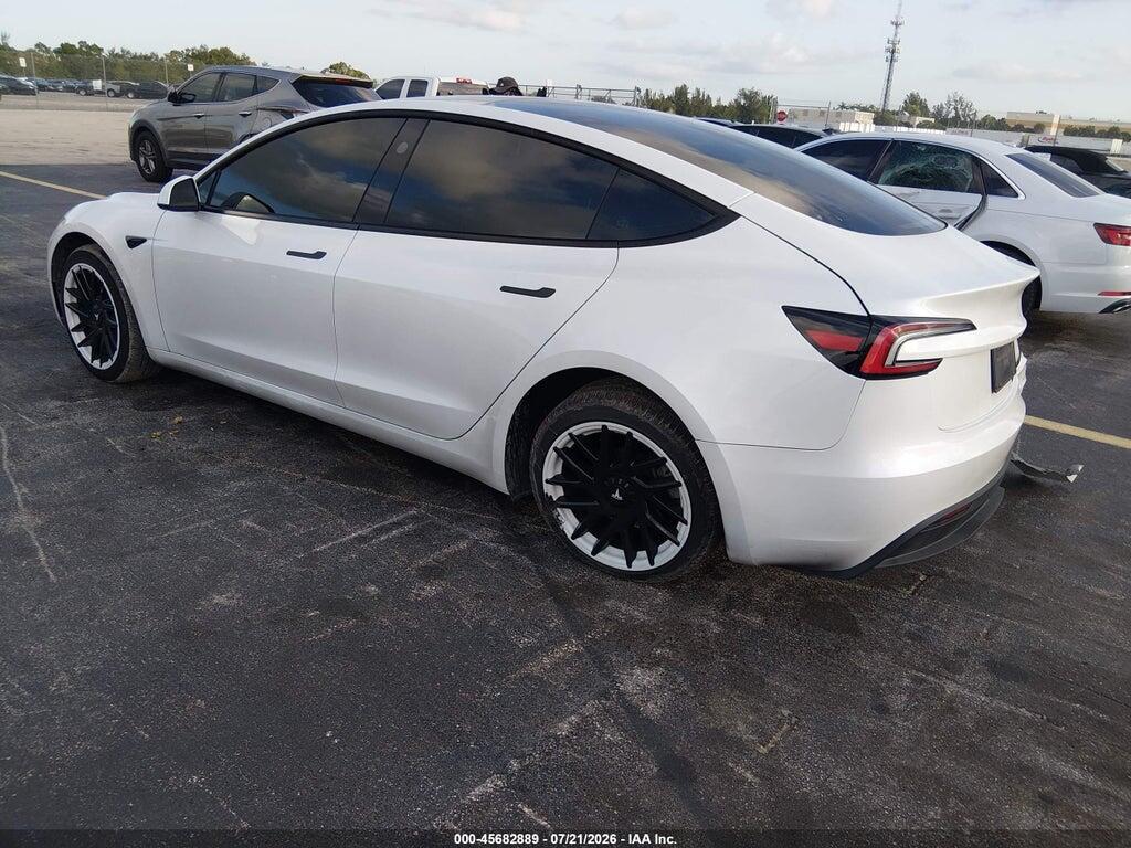 5YJ3E1EA2SF936423 2025 TESLA MODEL 3 photo no. 3
