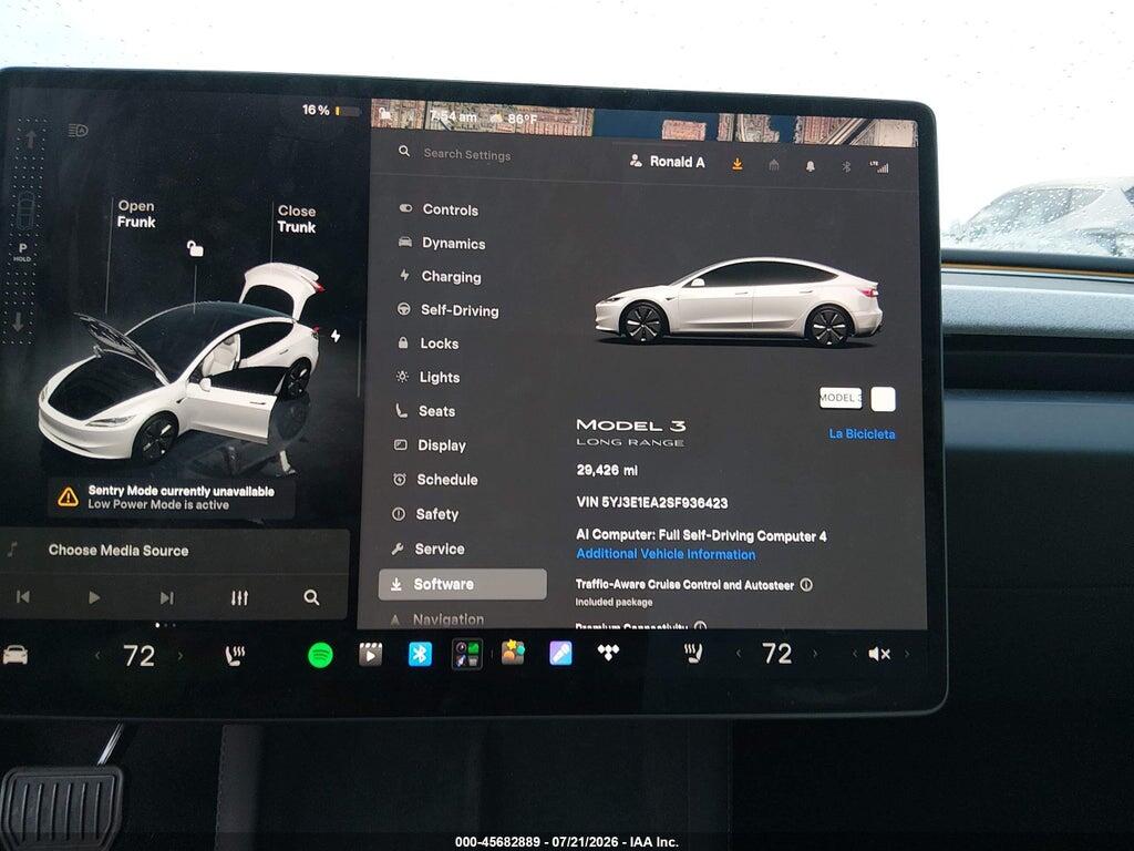 5YJ3E1EA2SF936423 2025 TESLA MODEL 3 photo no. 7