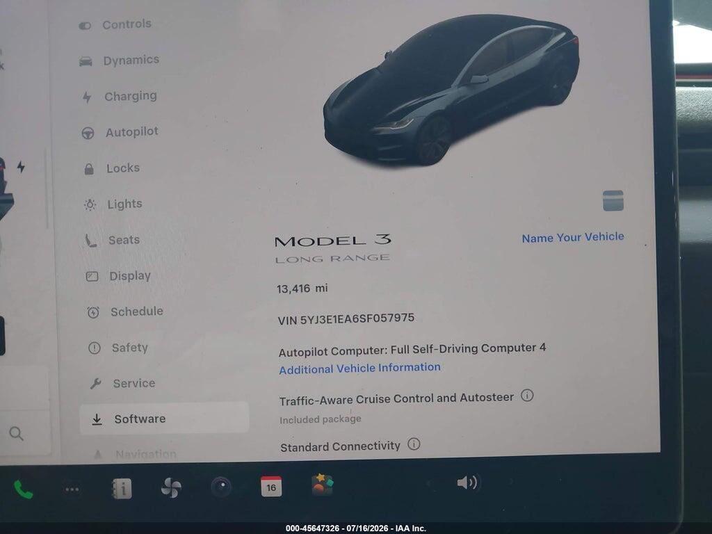 5YJ3E1EA6SF057975 2025 TESLA MODEL 3 photo no. 7