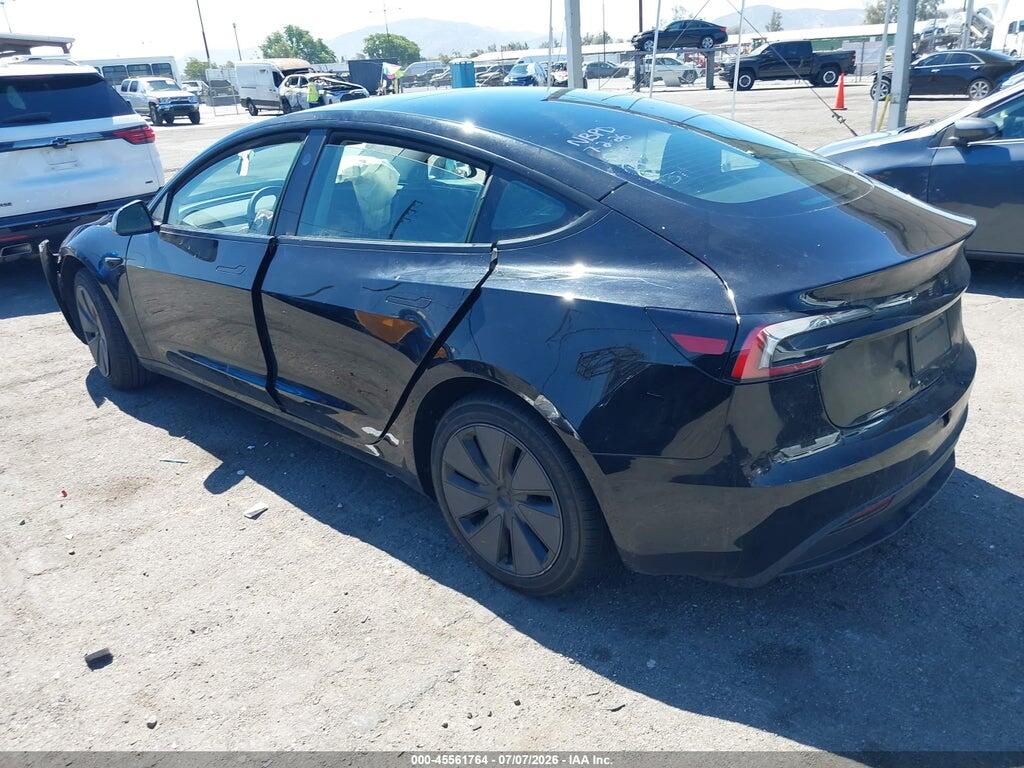 5YJ3E1EA3SF042396 2025 TESLA MODEL 3 photo no. 3