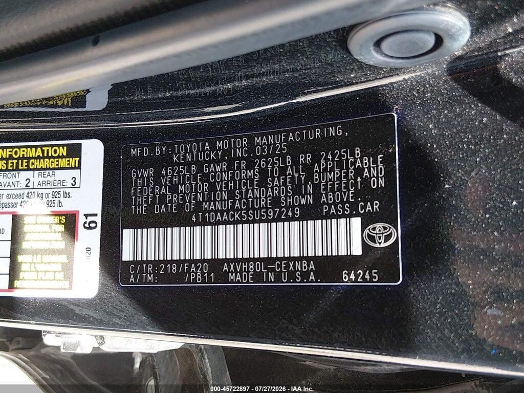 4T1DAACK5SU597249 2025 TOYOTA CAMRY photo no. 9