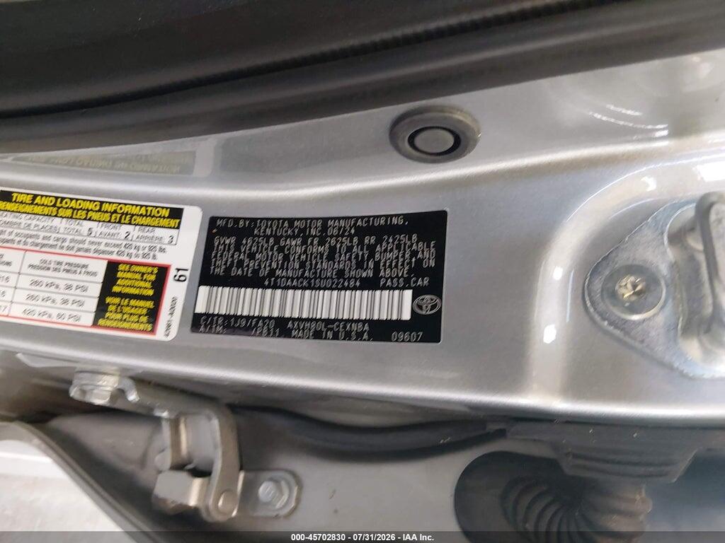 4T1DAACK1SU022484 2025 TOYOTA CAMRY photo no. 9