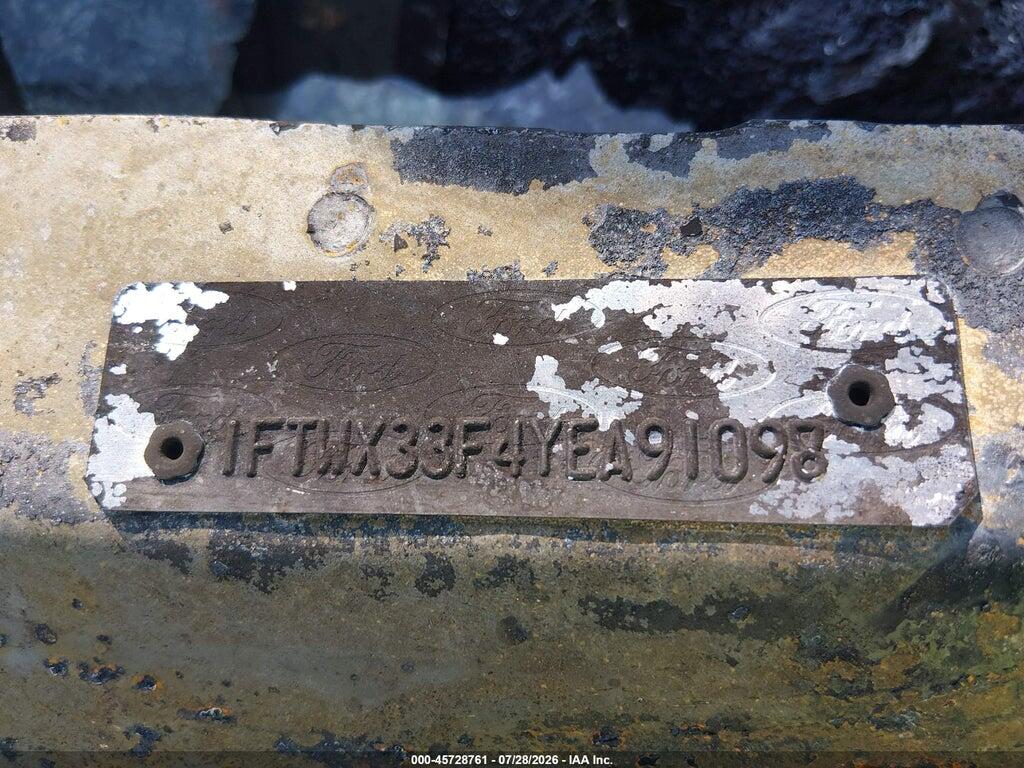 1FTWX33F4YEA91098 2000 FORD F-350 photo no. 9
