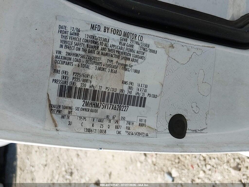 2MHHM75V17X620227 2007 MERCURY GRAND MARQUIS photo no. 8