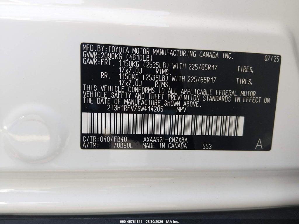 2T3H1RFV7SW414205 2025 TOYOTA RAV4 photo no. 9