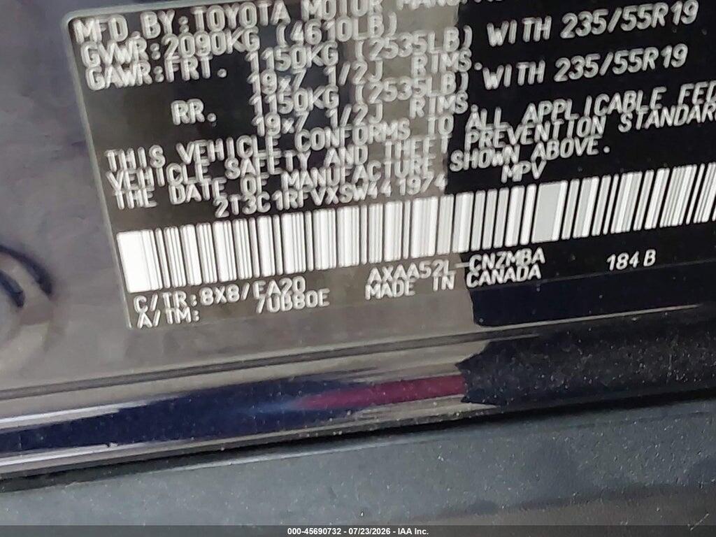 2T3C1RFVXSW441974 2025 TOYOTA RAV4 photo no. 9