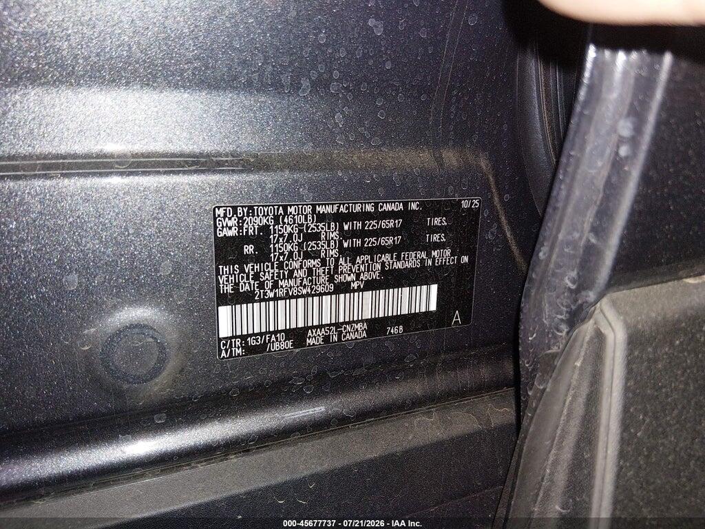 2T3W1RFV8SW429609 2025 TOYOTA RAV4 photo no. 9