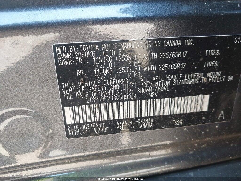 2T3P1RFV3SC509924 2025 TOYOTA RAV4 photo no. 9