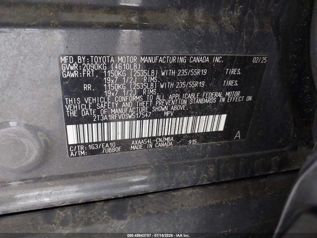 2T3A1RFV0SW517547 2025 TOYOTA RAV4 photo no. 9
