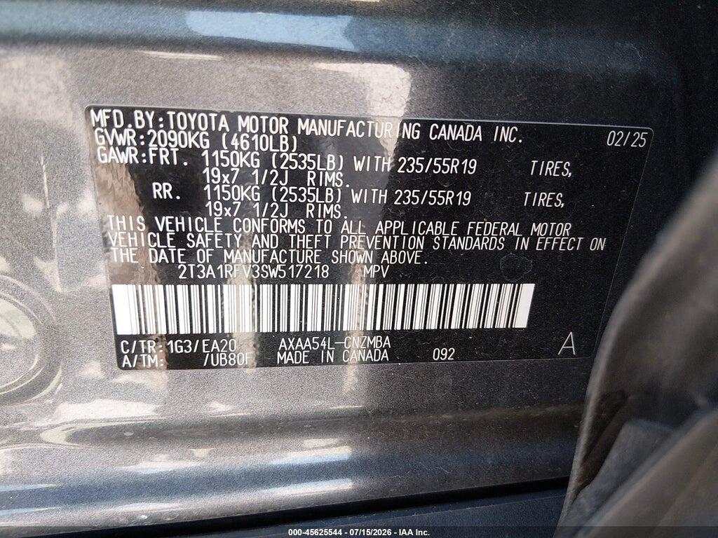 2T3A1RFV3SW517218 2025 TOYOTA RAV4 photo no. 9