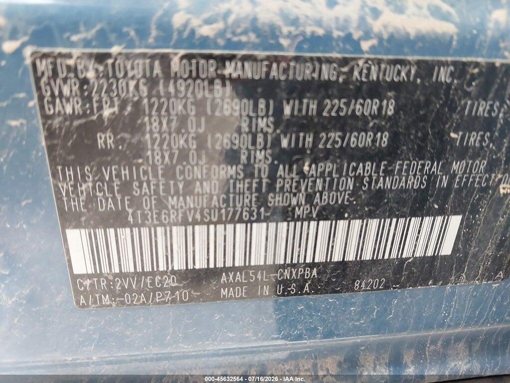 4T3E6RFV4SU177631 2025 TOYOTA RAV4 HYBRID photo no. 9