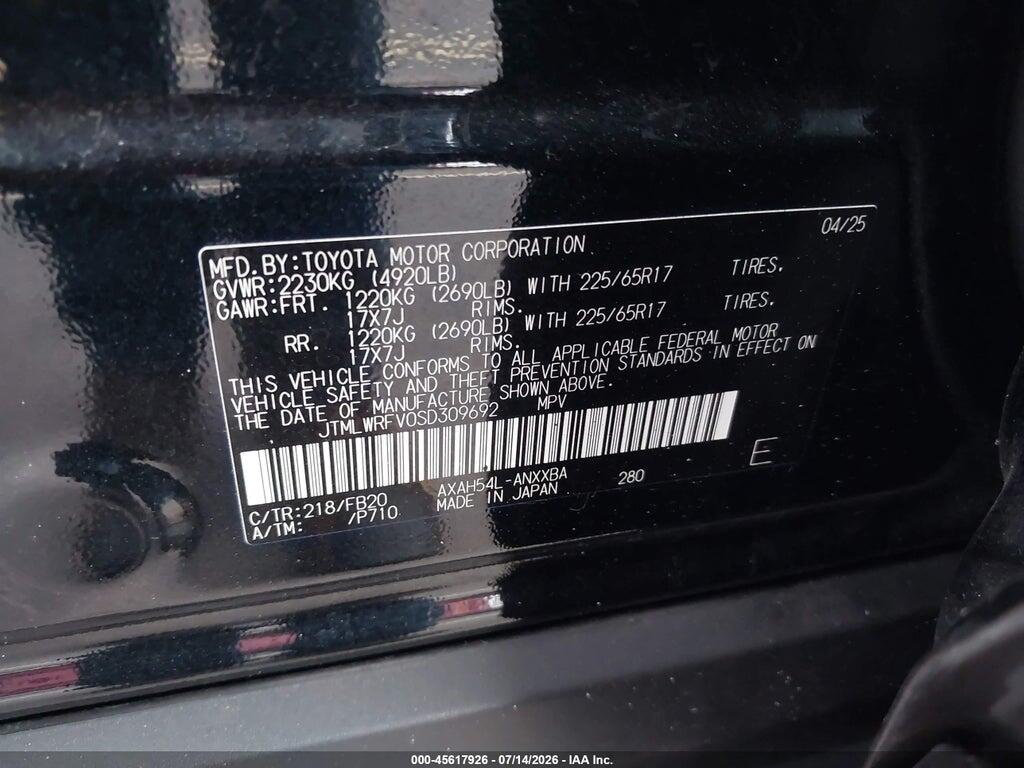 JTMLWRFV0SD309692 2025 TOYOTA RAV4 HYBRID photo no. 9