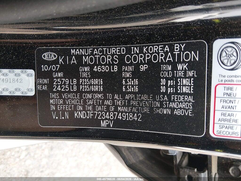 KNDJF723487491842 2008 KIA SPORTAGE photo no. 9