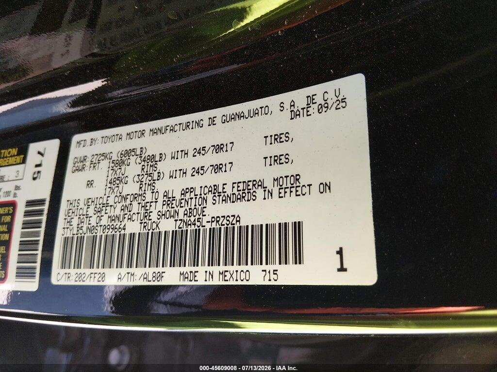 3TYLB5JN0ST099664 2025 TOYOTA TACOMA photo no. 9