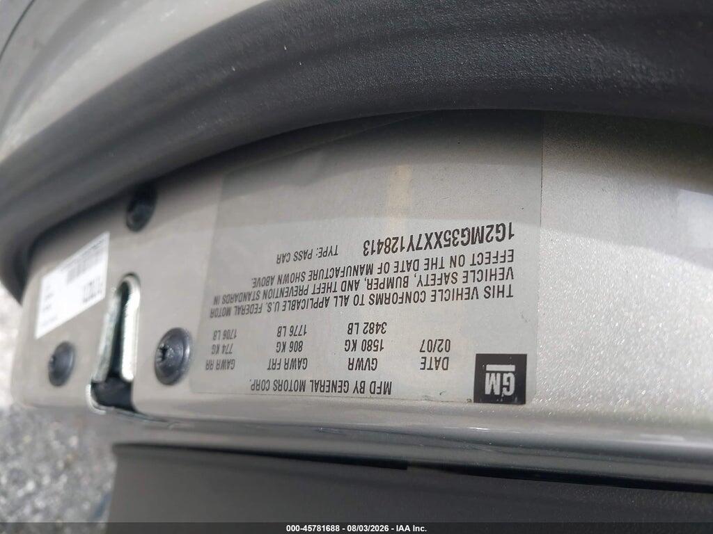 1G2MG35XX7Y128413 2007 PONTIAC SOLSTICE photo no. 9