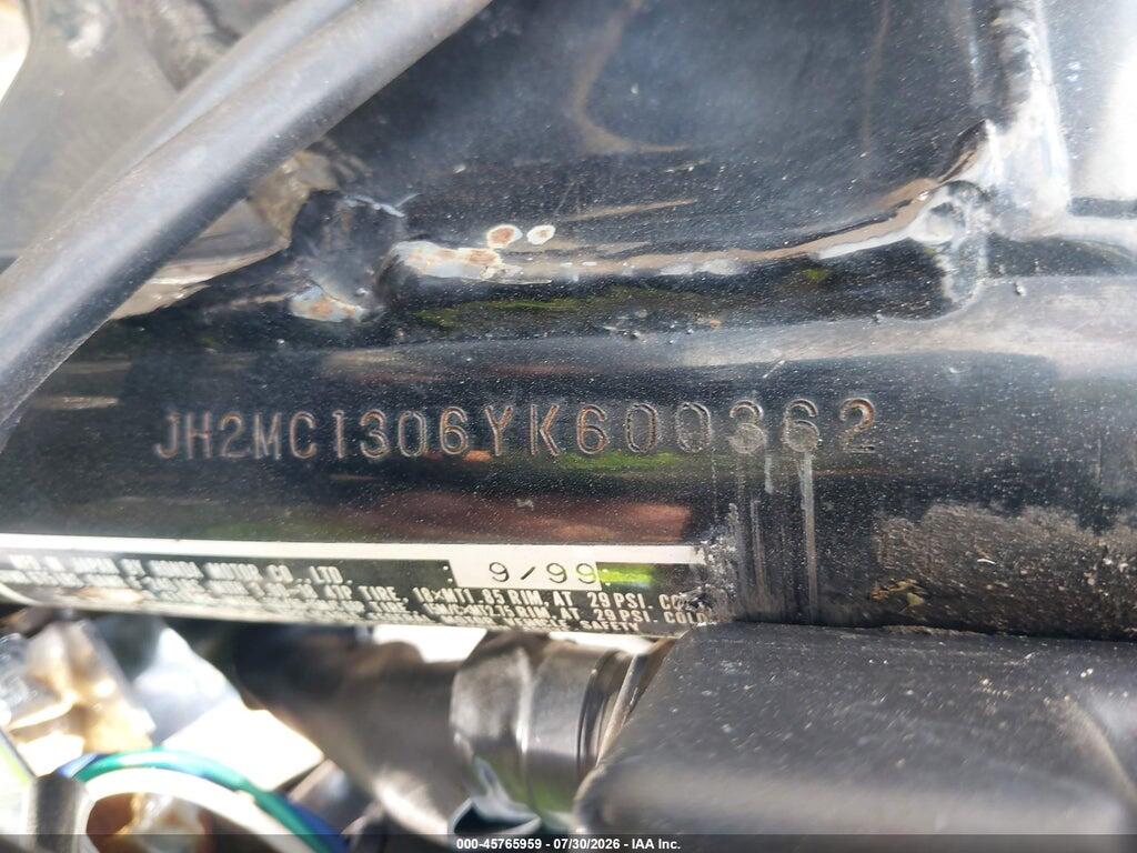 JH2MC1306YK600362 2000 HONDA CMX250 photo no. 10