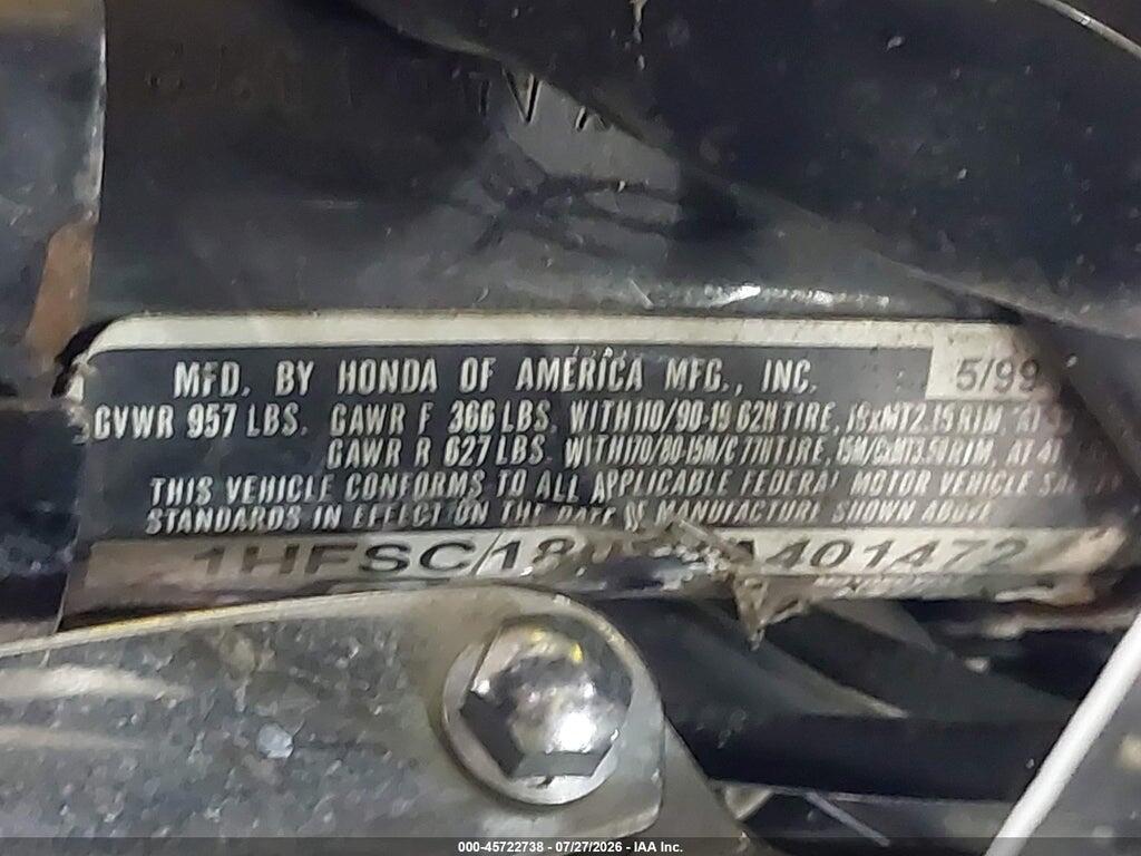 1HFSC1809YA401472 2000 HONDA VT1100 photo no. 10