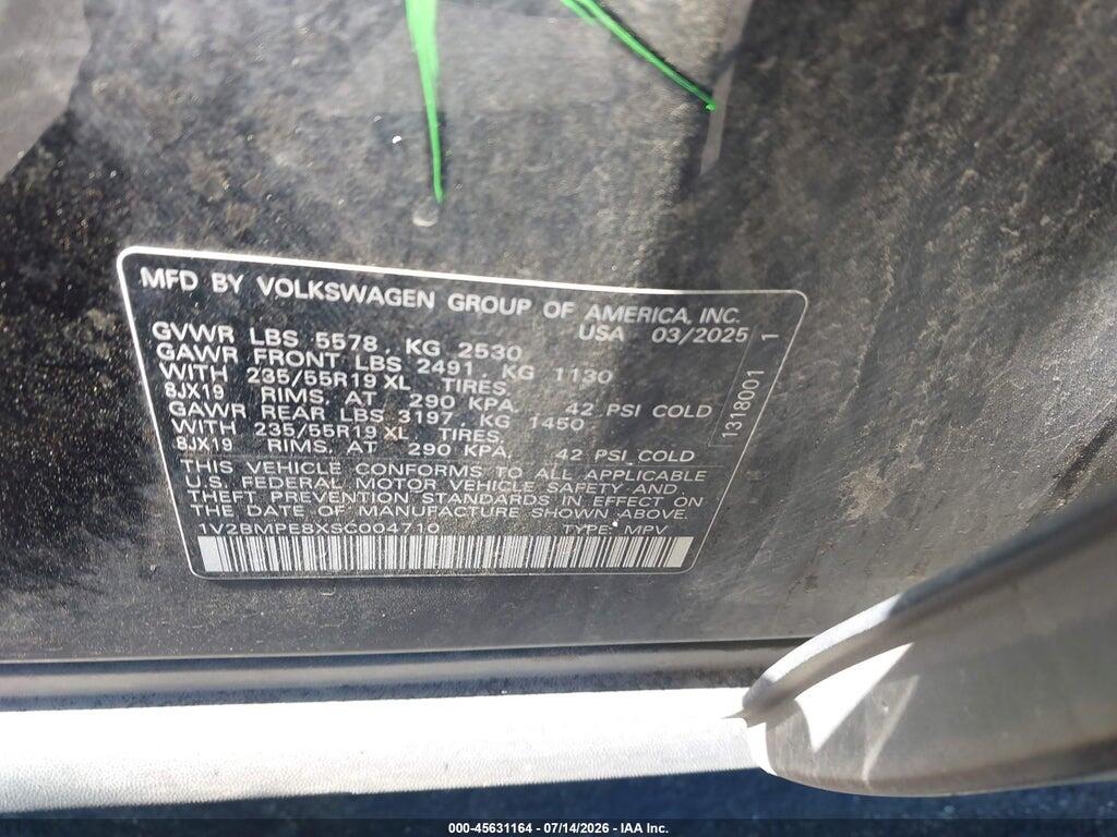 1V2BMPE8XSC004710 2025 VOLKSWAGEN ID.4 photo no. 9