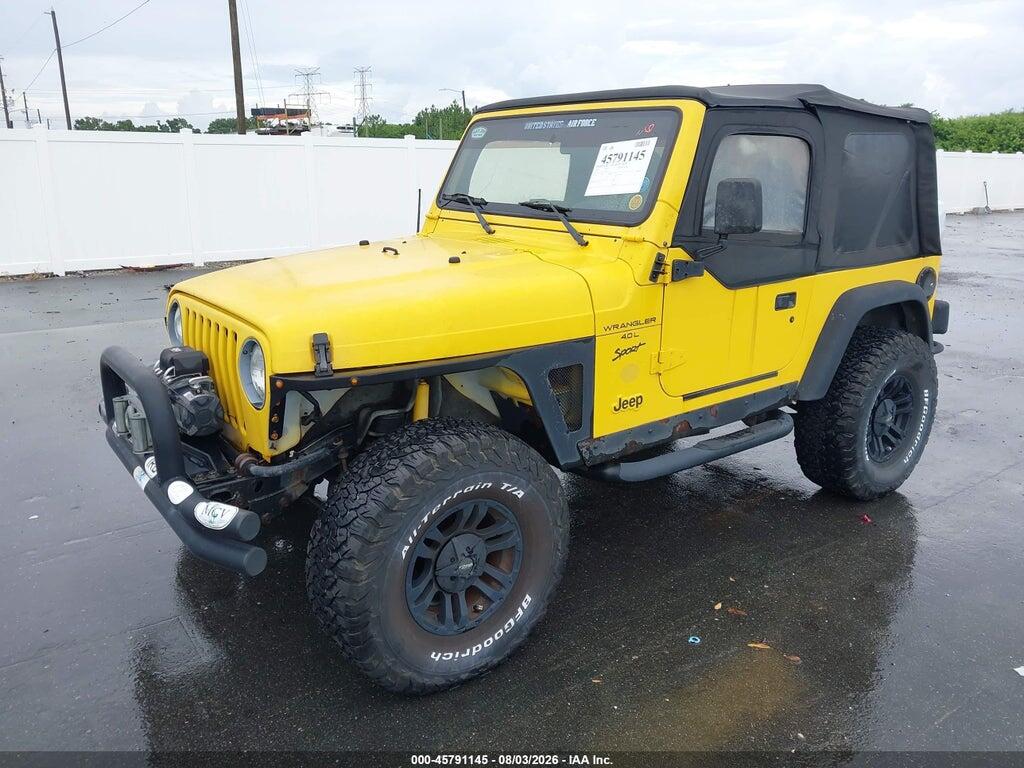 1J4FA49S3YP763954 2000 JEEP WRANGLER photo no. 2