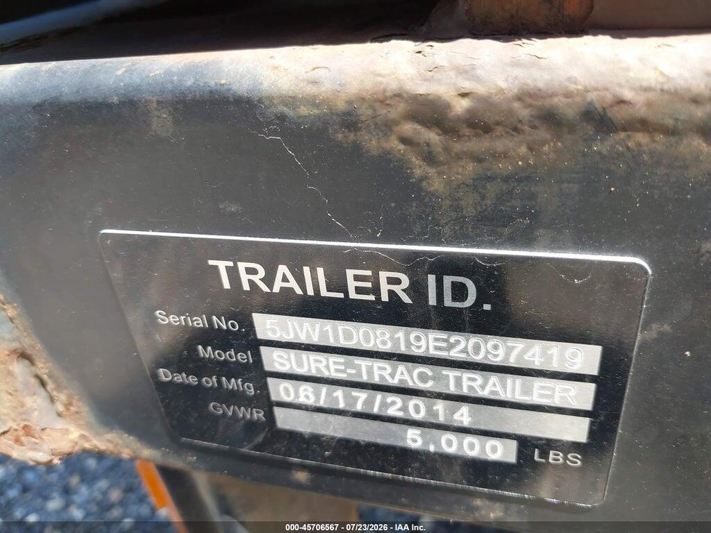 5JW1D0819E2097419 2007 SURE DUMP TRAILER photo no. 9