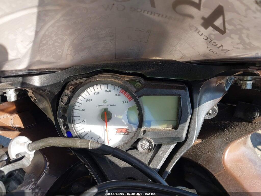 JS1GN7DA072109188 2007 SUZUKI GSX-R600 photo no. 7