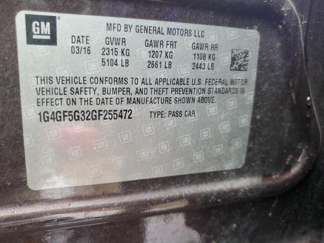 2016 BUICK LACROSSE PREMIUM — Фото 12 из 12