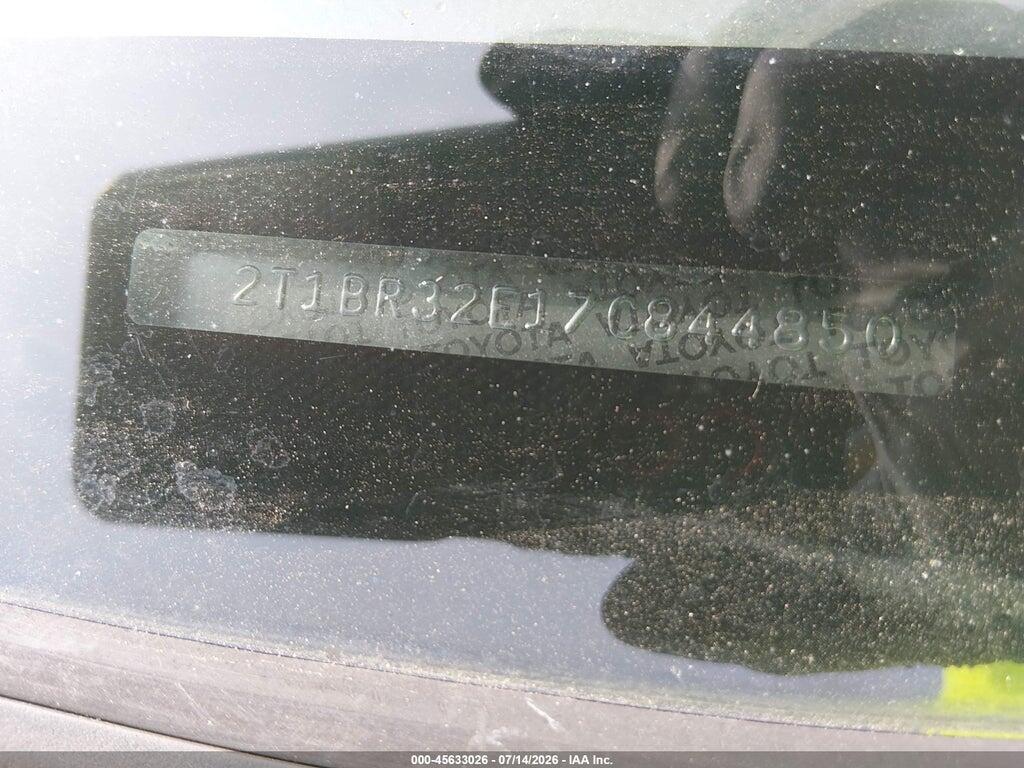 2T1BR32E17C844850 2007 TOYOTA COROLLA photo no. 11