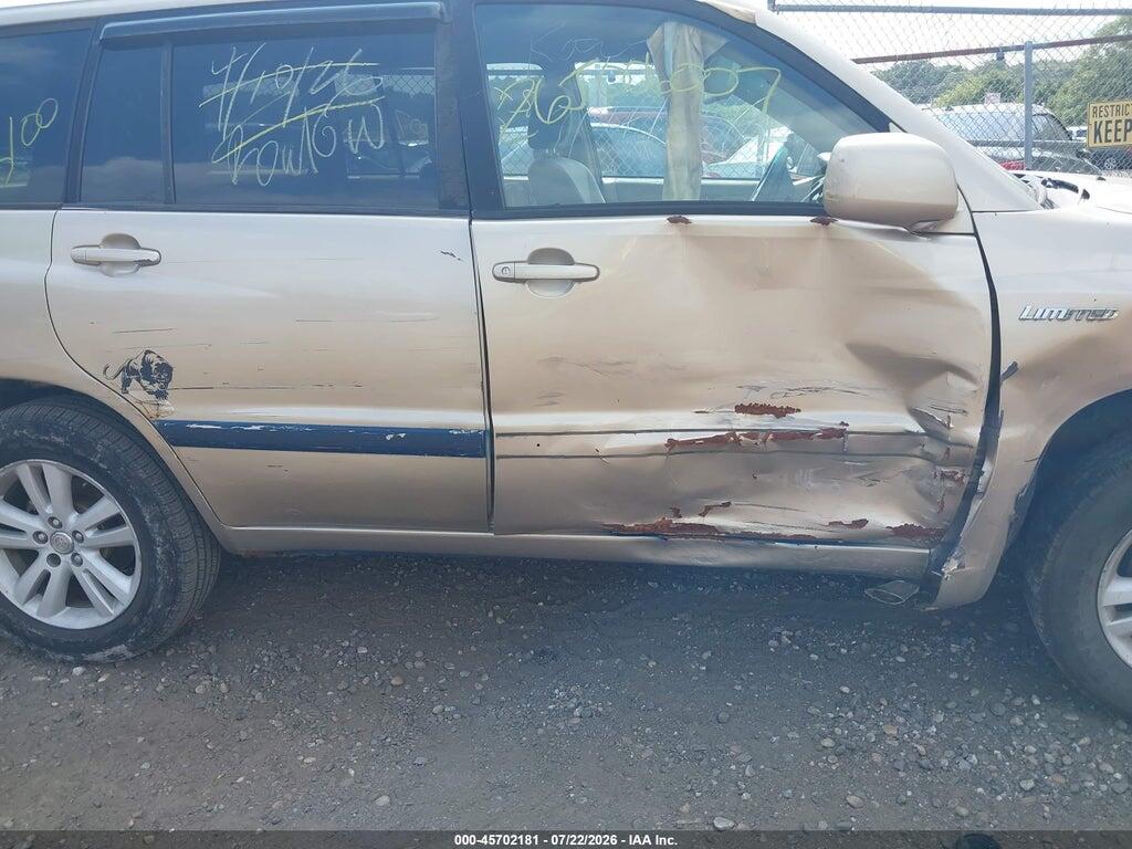 JTEDW21A770020187 2007 TOYOTA HIGHLANDER HYBRID photo no. 6
