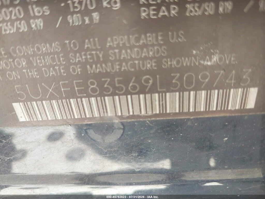 5UXFE83569L309743 2009 BMW X5 photo no. 9
