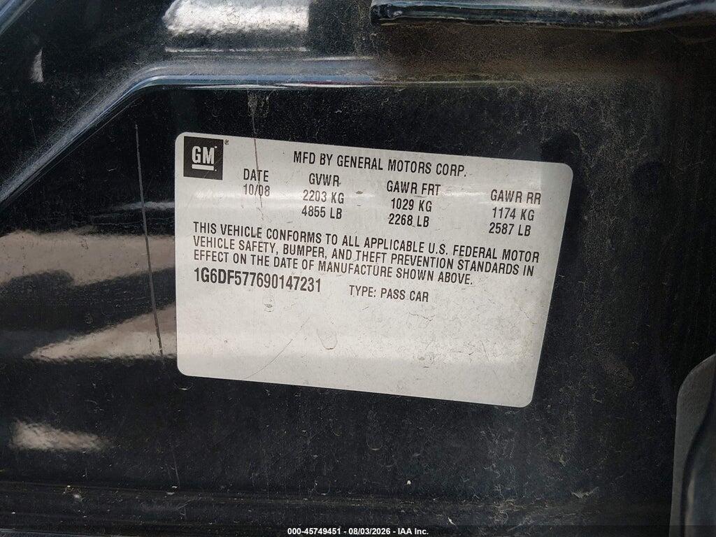 1G6DF577690147231 2009 CADILLAC CTS photo no. 9