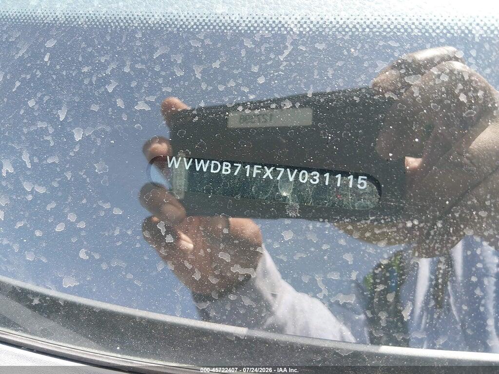 WVWDB71FX7V031115 2007 VOLKSWAGEN EOS photo no. 9