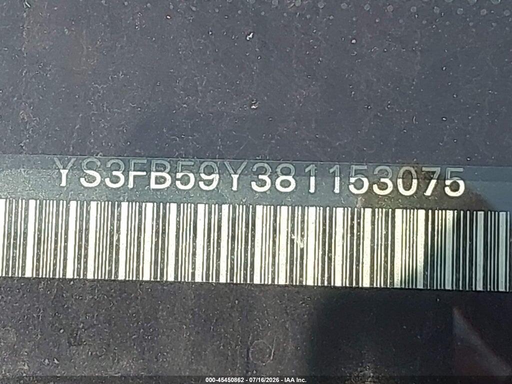 YS3FB59Y381153075 2008 SAAB 9-3 photo no. 9