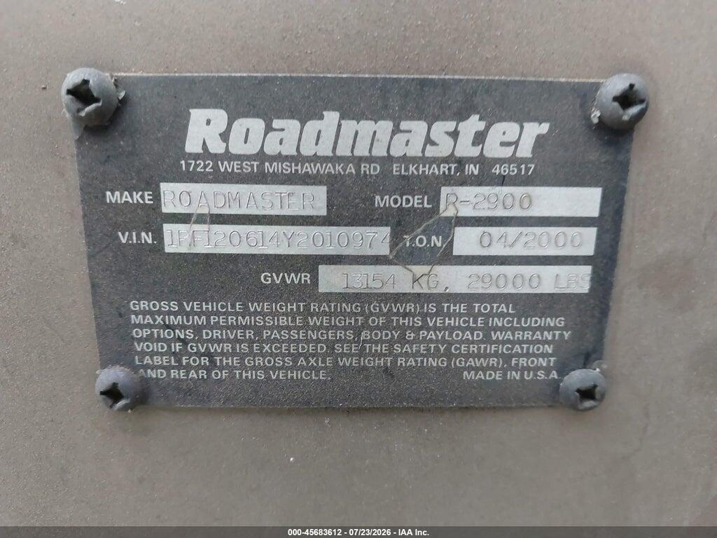 1RF120614Y2010974 2000 ROADMASTER RAIL DYANASTER photo no. 9