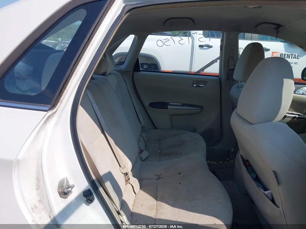 JF1GE61638G502113 2008 SUBARU IMPREZA photo no. 8