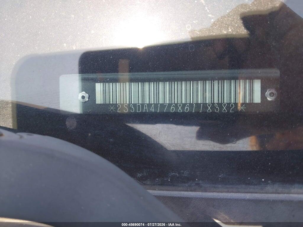 2S3DA417686118382 2008 SUZUKI XL7 photo no. 9