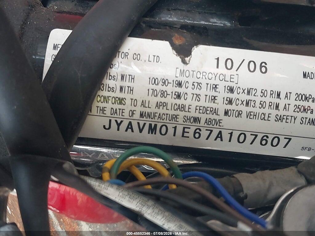 JYAVM01E67A107607 2007 YAMAHA XVS650 photo no. 10