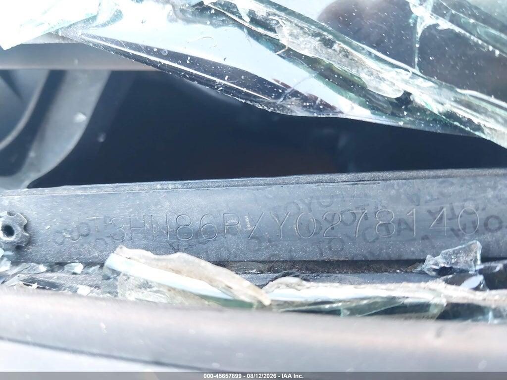 JT3HN86RXY0278140 2000 TOYOTA 4RUNNER photo no. 9