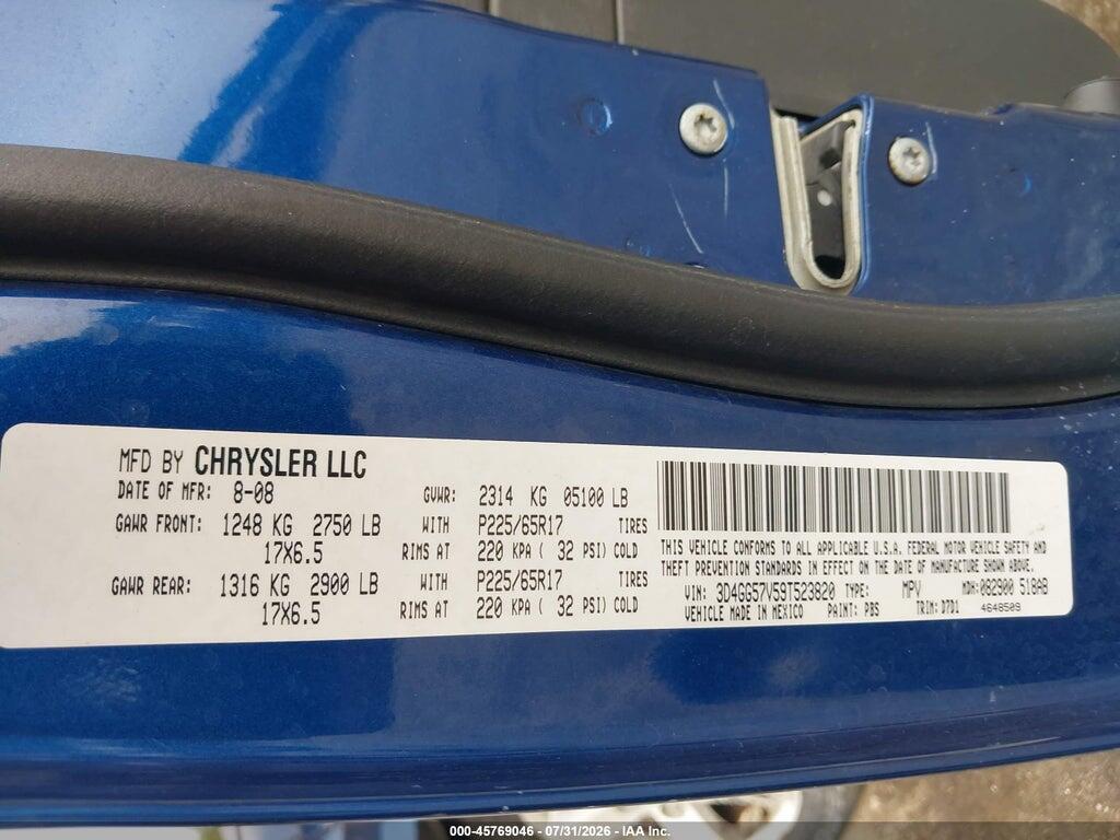3D4GG57V59T523820 2009 DODGE JOURNEY photo no. 9