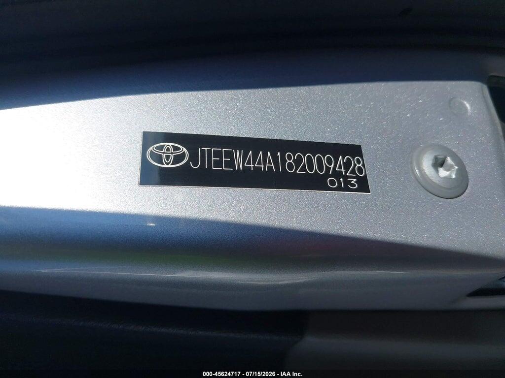 JTEEW44A182009428 2008 TOYOTA HIGHLANDER HYBRID photo no. 9