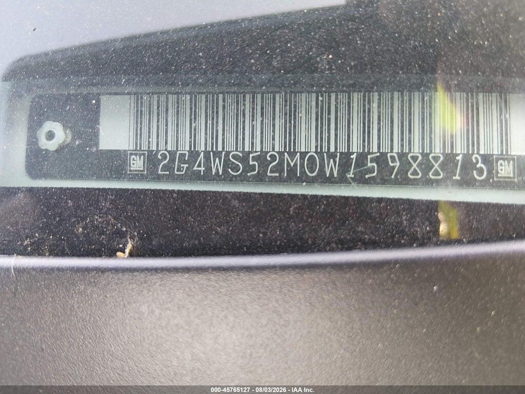 2G4WS52M0W1598813 1998 BUICK CENTURY photo no. 9