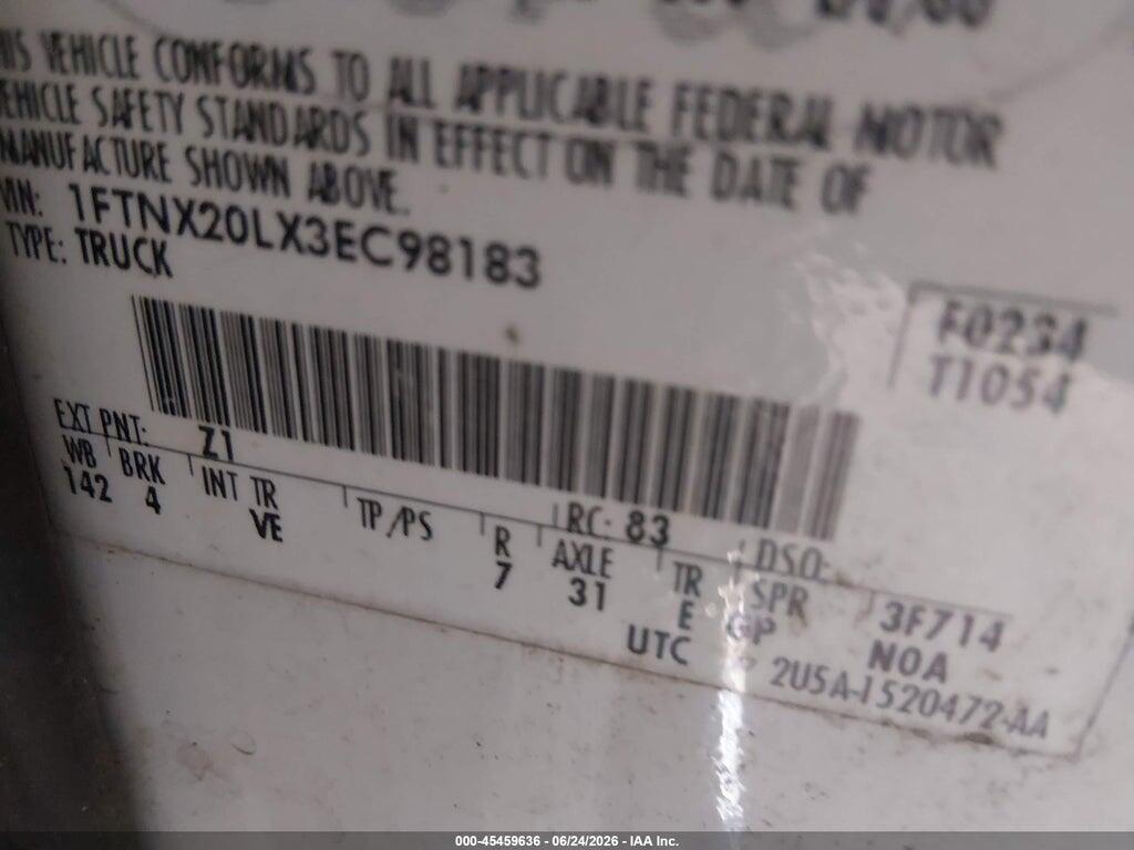 1FTNX20LX3EC98183 2003 FORD F-250 photo no. 9