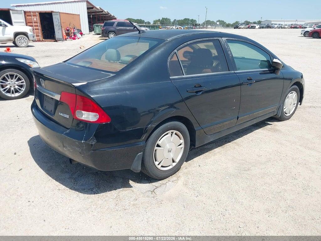 JHMFA36259S003459 2009 HONDA CIVIC HYBRID photo no. 4
