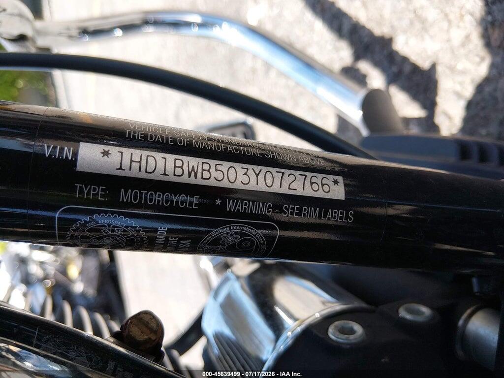 1HD1BWB503Y072766 2003 HARLEY-DAVIDSON FLSTCI photo no. 10