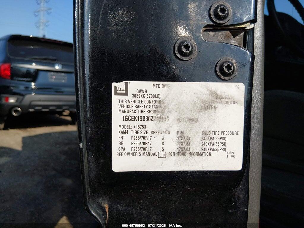 1GCEK19B36Z240111 2006 CHEVROLET SILVERADO 1500 photo no. 9