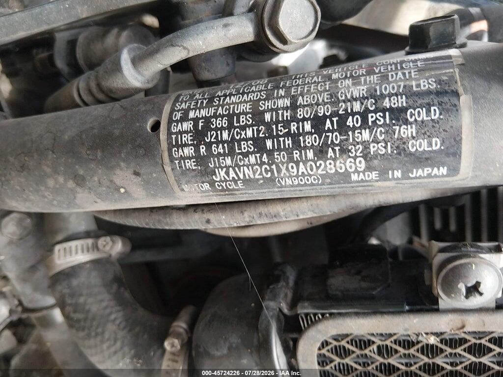 JKAVN2C1X9A028669 2009 KAWASAKI VN900 photo no. 10