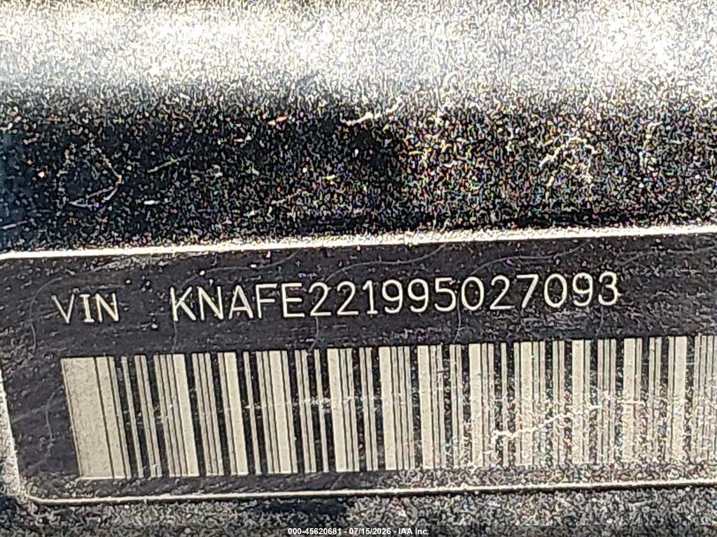 KNAFE221995027093 2009 KIA SPECTRA photo no. 9