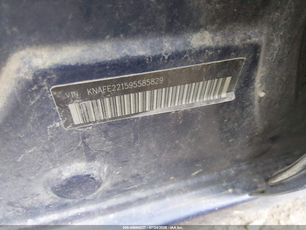 KNAFE221595585829 2009 KIA SPECTRA photo no. 9