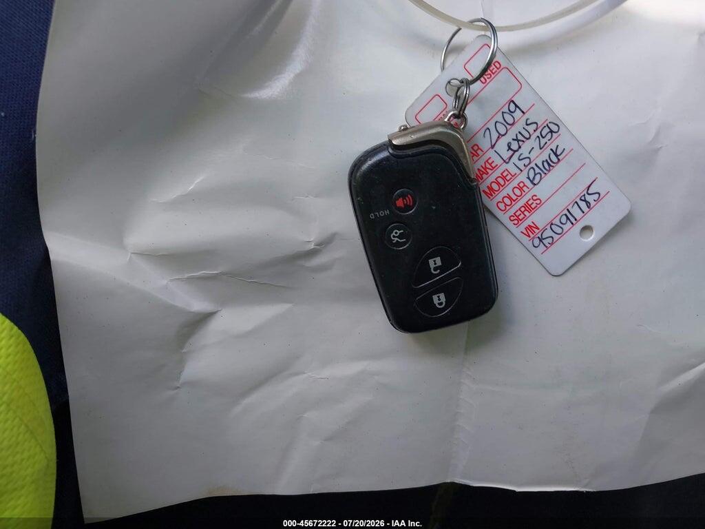 JTHBK262195091785 2009 LEXUS IS 250 photo no. 11