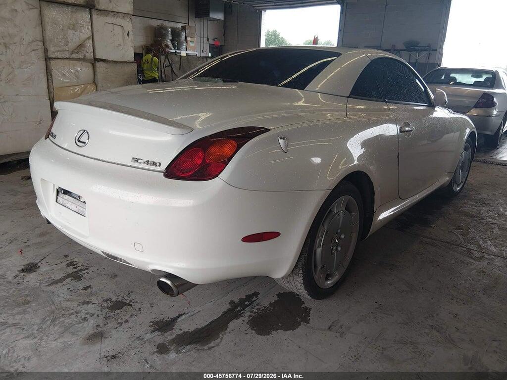 JTHFN48Y630046934 2003 LEXUS SC 430 photo no. 4